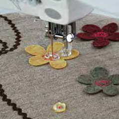 Darning foot open