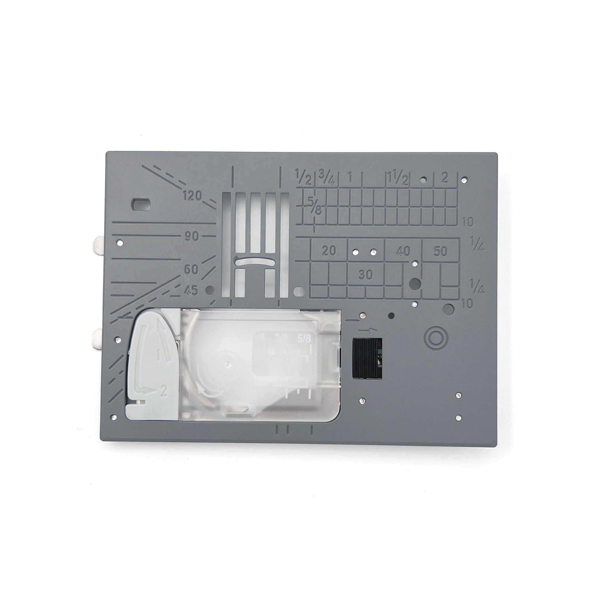 Gray needle plate