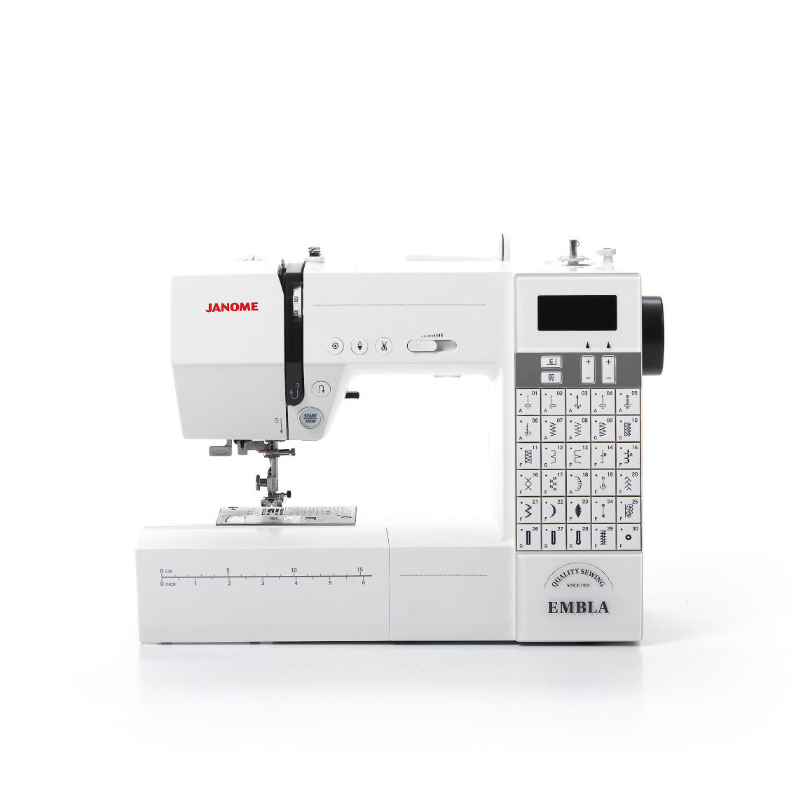 Janome Embla symaskin, front bilde